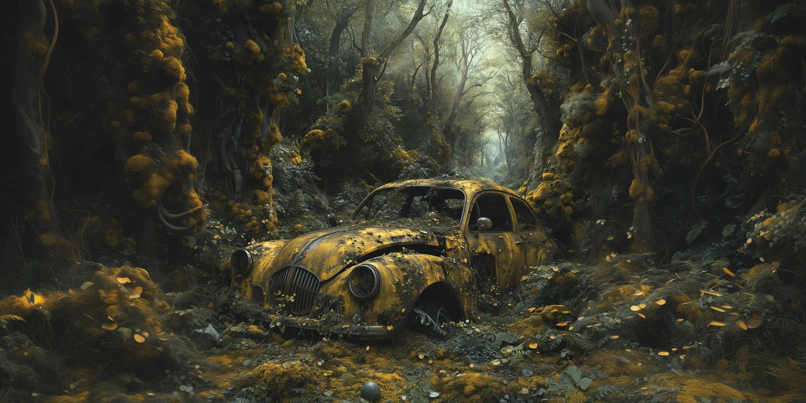 Futuristic Car Graveyard
