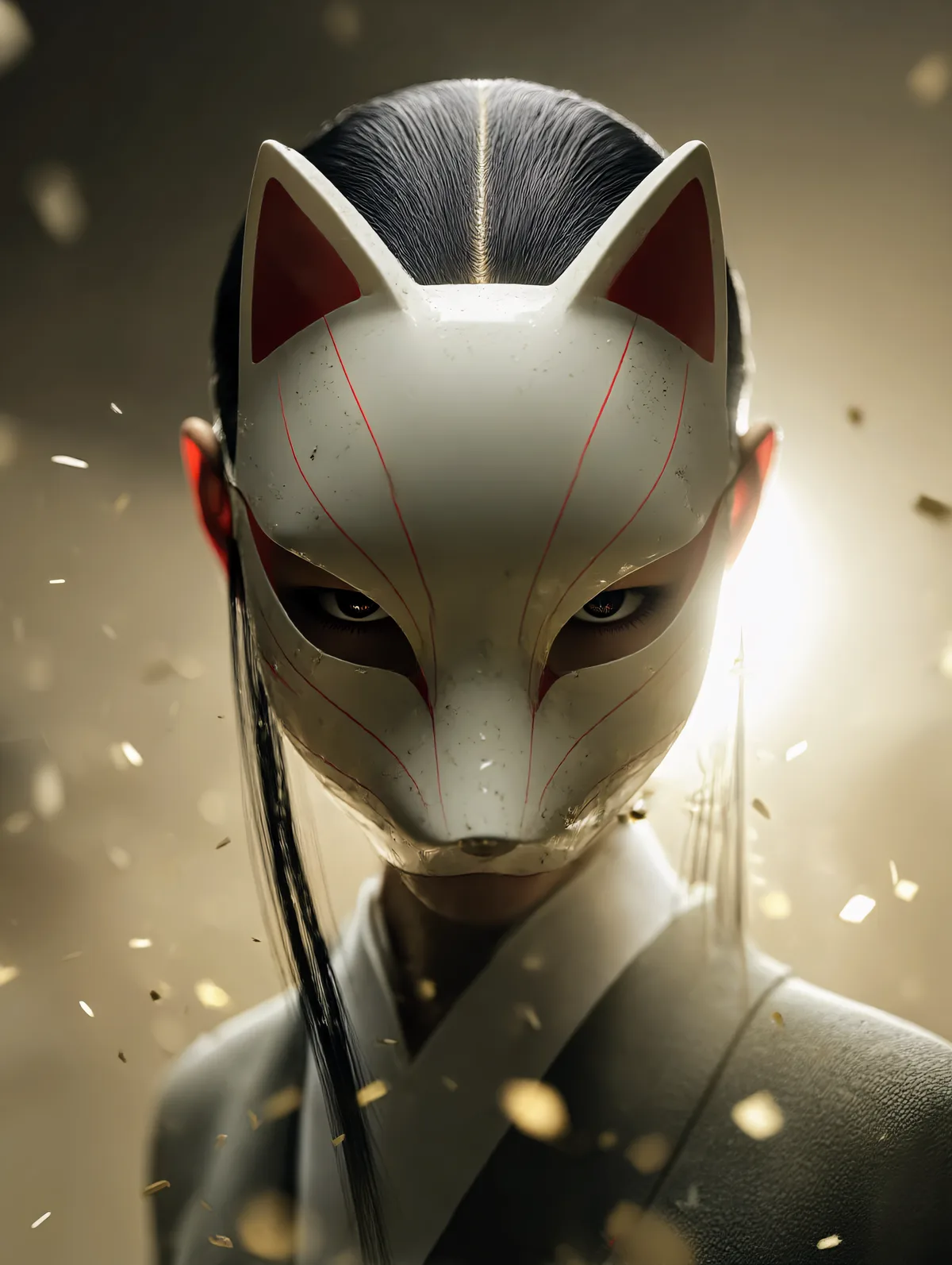 Shiro Kitsune Mask 3