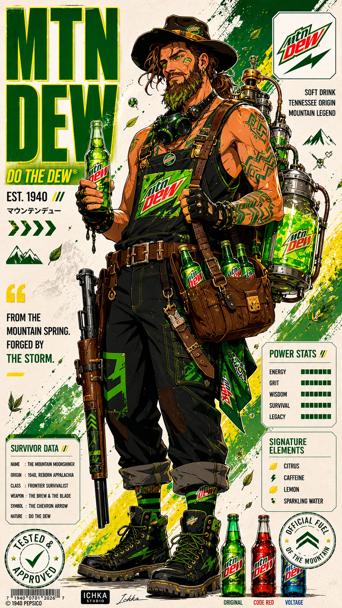 Mtn dew Mascotte