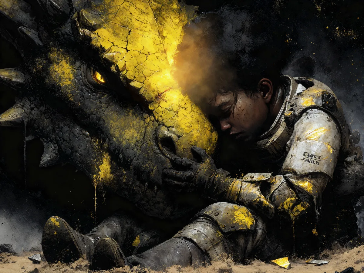 A Dragon And The Young Man