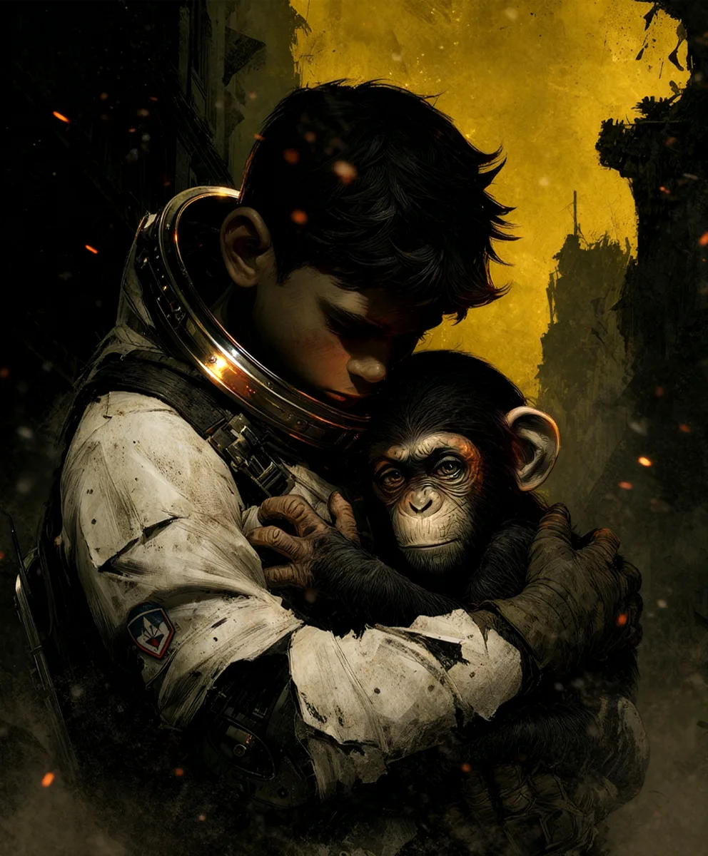 A Gorilla And A Little Man 4
